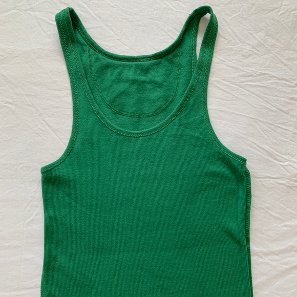 Abercrombie Ribbed Green Tank Top Juniors - Picture 8 of 15